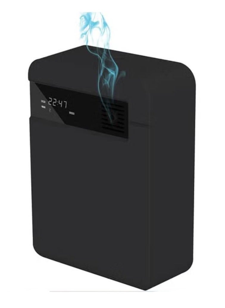 Arabest جهاز هواء برائحة ذكية مع بخاخ، جهاز عطر الممر، موزع رائحة 150 مل، منقي الهواء، موزع رائحة التدفئة والتهوية وتكييف الهواء للزيوت العطرية للغرفة والمكتب والمنتجعات الصحية (رذاذ أسود لأعلى) - Image 1