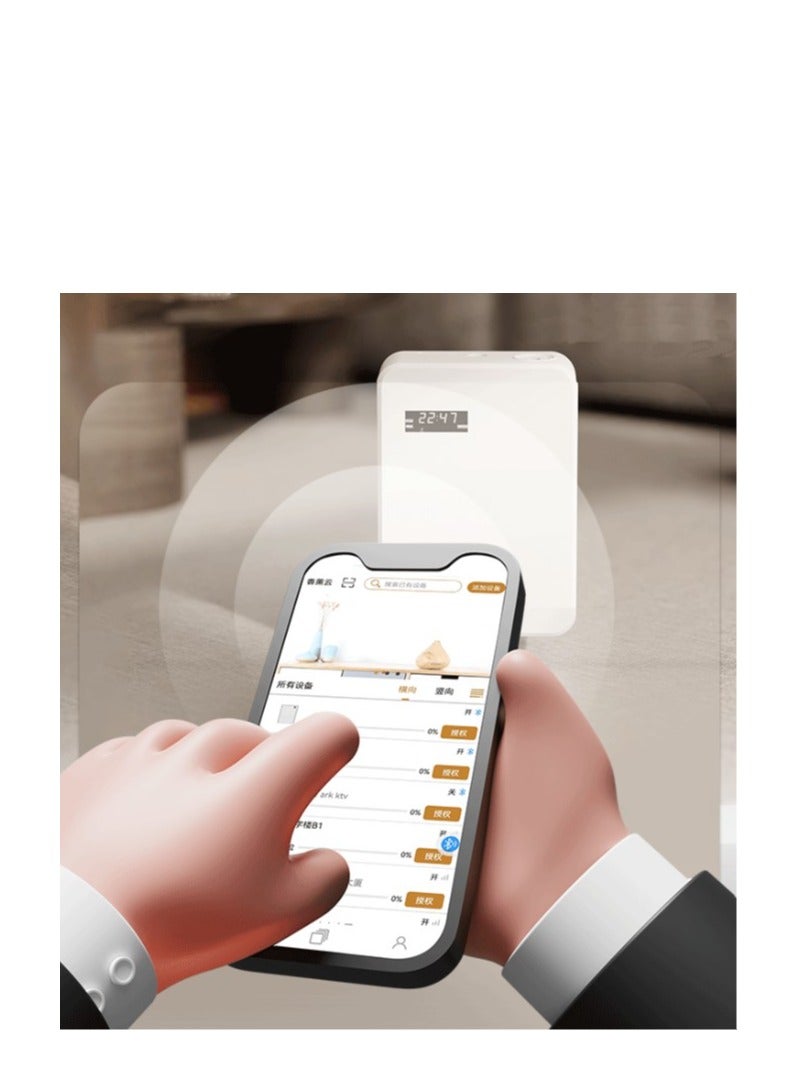 Arabest جهاز هواء برائحة ذكية مع بخاخ، جهاز عطر الممر، موزع رائحة 150 مل، منقي الهواء، موزع رائحة التدفئة والتهوية وتكييف الهواء للزيوت العطرية للغرفة والمكتب والمنتجعات الصحية (رذاذ أسود لأعلى) - Image 5