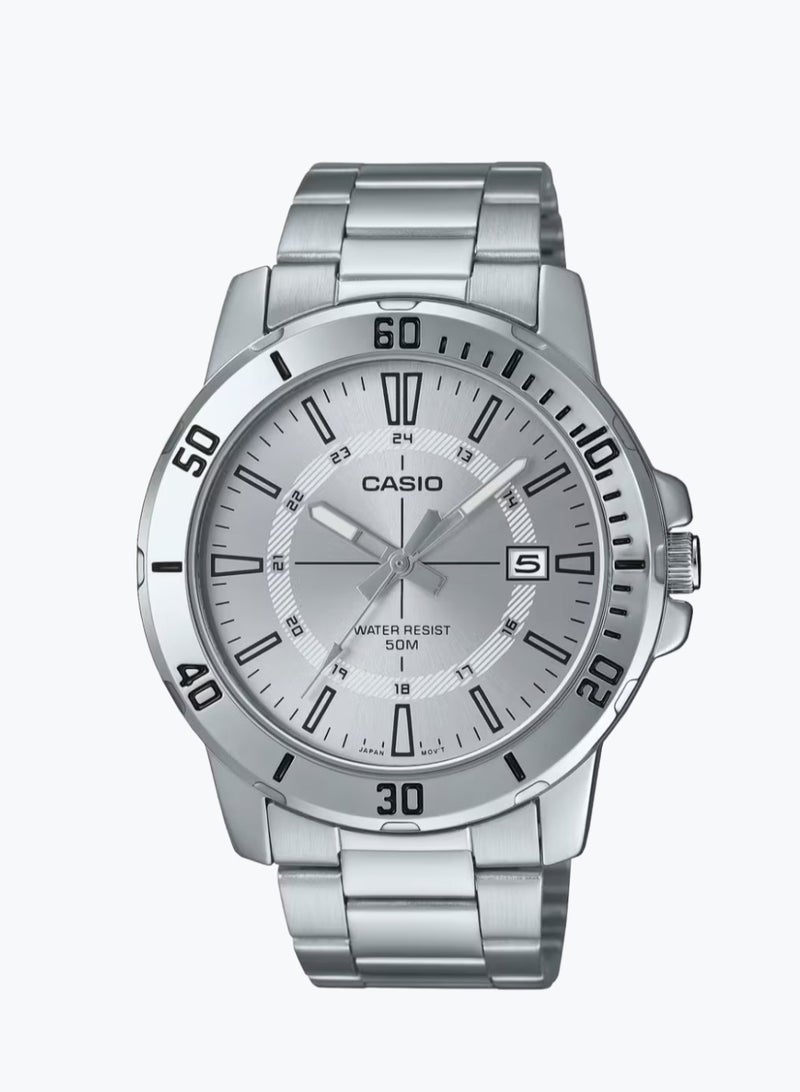 CASIO Men's Stainless Steel Analog Watch MTP-VD01D-7CVUDF