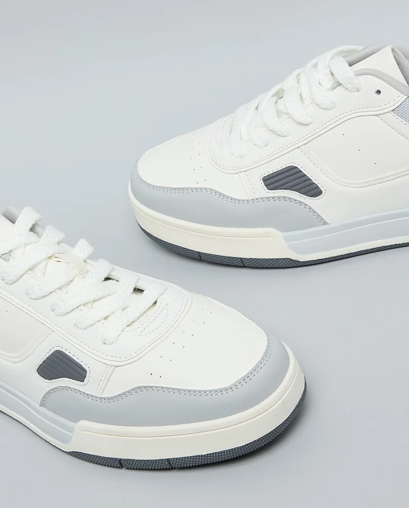 أر أند بي Color Block Lace Up Sneakers