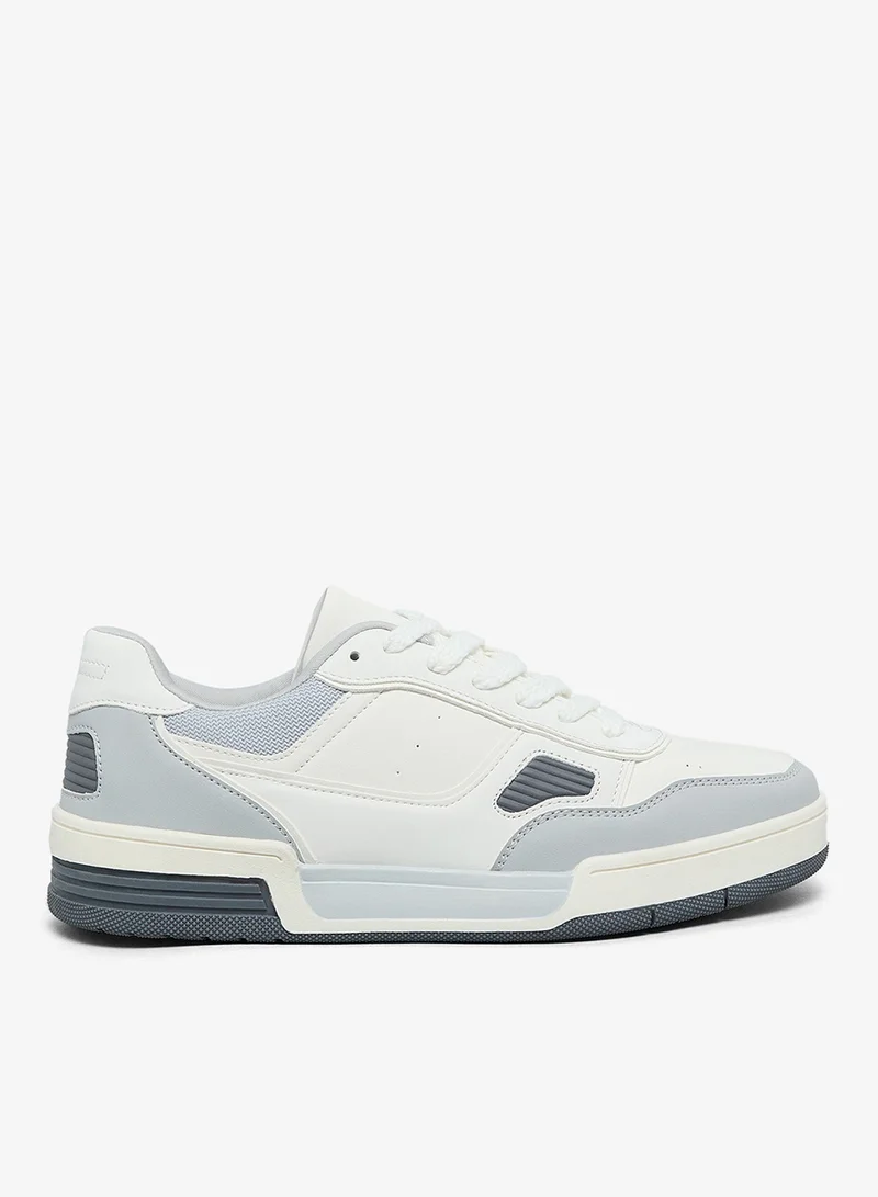 R&B Color Block Lace Up Sneakers