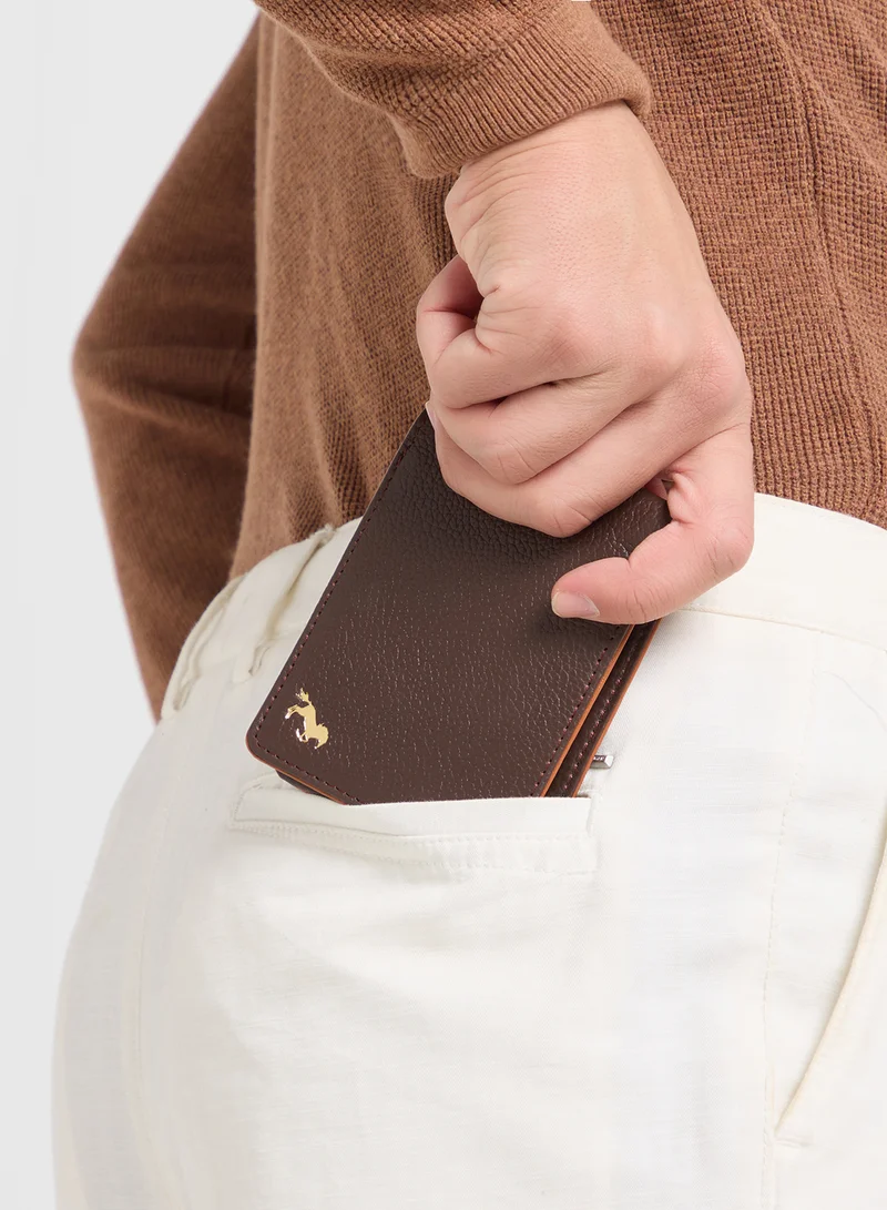 روبرت وود Genuine Leather Two Tone Bi-Fold Wallet