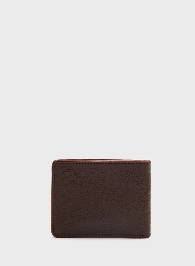 روبرت وود Genuine Leather Two Tone Bi-Fold Wallet
