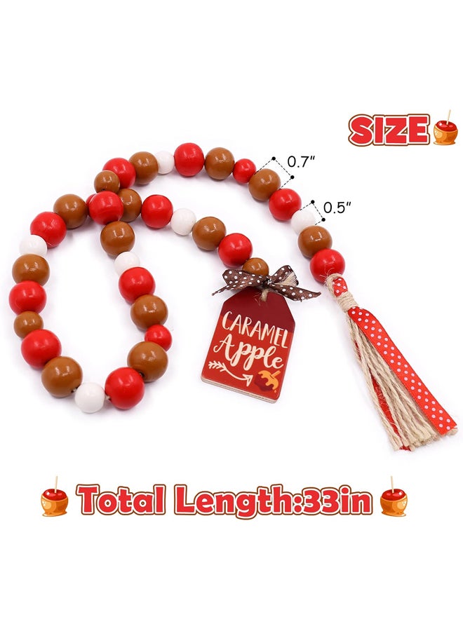 Caramel Apple Wood Beads Rosary - Image 4