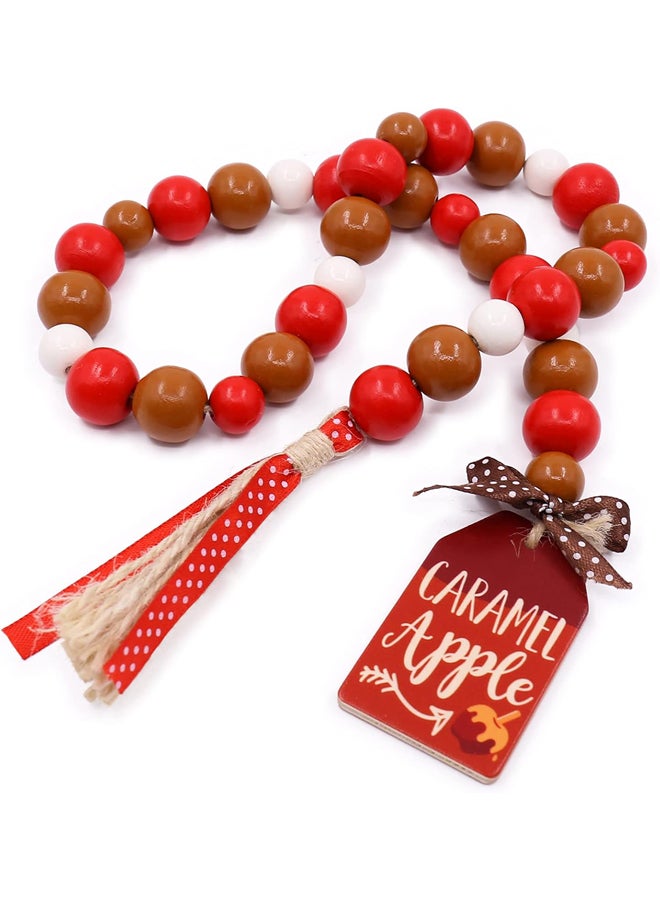 Caramel Apple Wood Beads Rosary - Image 2