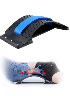 Multi-Level Back Stretching Device,Back Massager for Bed & Chair & Car,Multi-Level Lumbar Support Stretcher Spinal, Lower and Upper Back Stretcher Support and Pain Relief