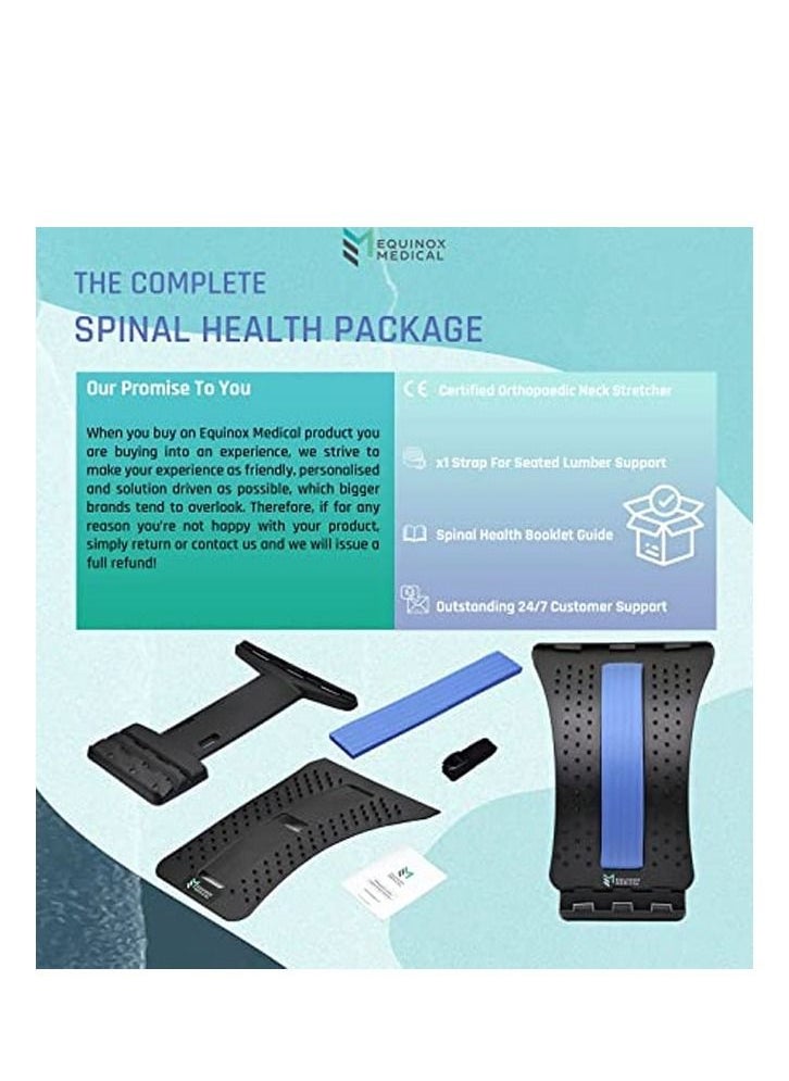 Generic - Multi-Level Back Stretching Device,Back Massager for Bed & Chair & Car,Multi-Level Lumbar Support Stretcher Spinal, Lower and Upper Back Stretcher Support and Pain Relief - Image 1