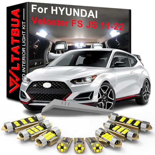 WLTATBUA LED Interior Light Kit Package Replacement for HYUNDAI Veloster FS JS 2011 2012 2013 2014 2015 2016 2017 2018 2019 2020 2021 2022 Super Bright 6000K White Bulbs Install Tool - Image 1