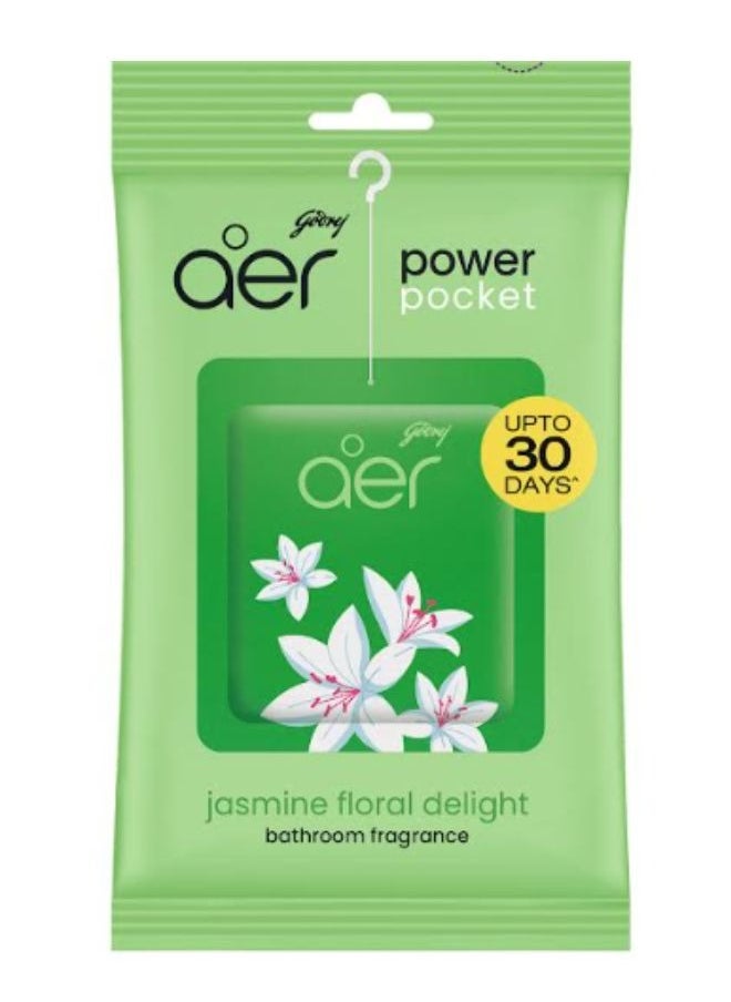 Godrej Aer Power Pocket Jasmine Floral Delight 10g  - Image 1