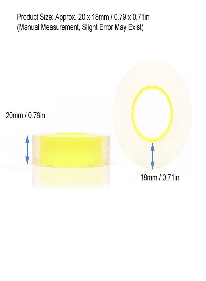 Brrnoo 20mm Watch Protective Film Tape, Anti Static, Transparent PVC, Prevent Scratches, Easy Removal, Yellow, 20 x 18mm - Image 4