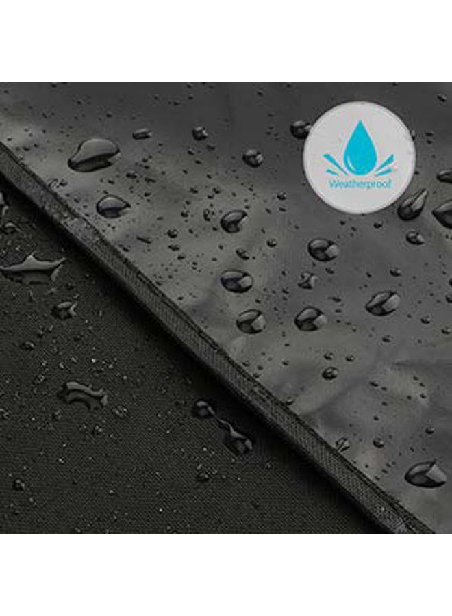 iCover Round Grill Cover-34(Dia) x41(Tall) Heavy Duty Water Proof Outdoor Canvas BBQ Grills Covers Dome Smoker Protection for Char-Griller Akorn kamado Smokers or Similar Size Griddle - Image 5