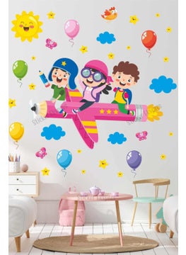 Sticker Express Kids Flying in Pen Kindergarten School Children's Room Nursery Wall Door Glass Sticker Set - pzsku/ZDC6B8923E21B7F81B7BFZ/45/_/1725722027/33d90bc5-9f3f-48fa-a8c7-38457c63b5ca