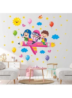 Sticker Express Kids Flying in Pen Kindergarten School Children's Room Nursery Wall Door Glass Sticker Set - pzsku/ZDC6B8923E21B7F81B7BFZ/45/_/1725722030/f27606a1-2668-4ad2-a2ec-e55702a3740b