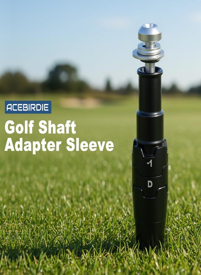 Acebirdie Golf Shaft Adapter Sleeve fits tip .335 Shaft Compatible with Callaway Paradym, Ai Smoke Series Drivers, Paradym X, Big Bertha Series, MAVRIK Series,16/815/814 XR Drivers (Black #1pcs) - Image 2