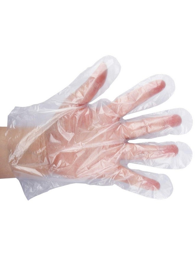 Bymore BYMORE 1200 Pcs Disposable Poly Plastic Gloves Bulk, BPA & Latex Free Clear Food Safe Gloves for Kitchen Food Prep Food Service Food Handling Cooking Cleaning, One Size Fits Most - Image 1