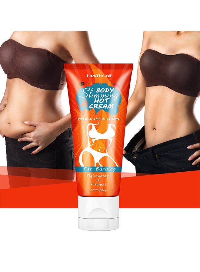Lanthome Body Slimming Hot Cream, Cellulite Slimming And Firming Cream, Abdominal Fat Burner, Deep Tissue Massage And Muscle Relaxant For Shaping Waist, Abdomen And Buttocks-60G - Image 5