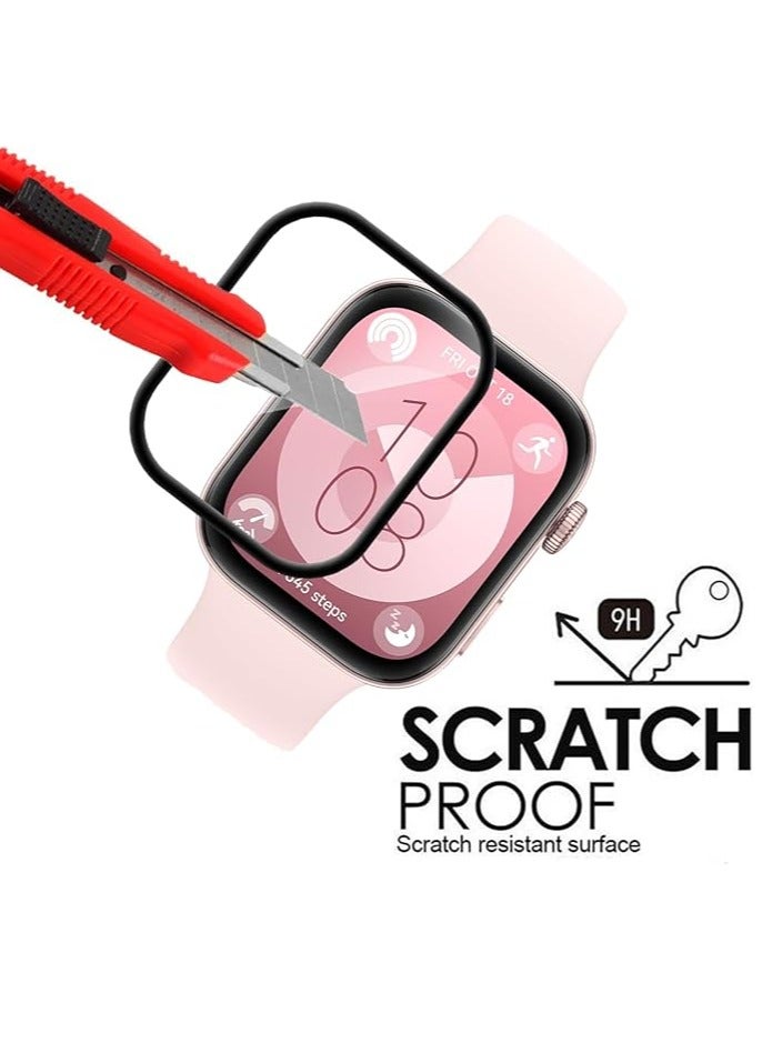 [3 قطع] واقي شاشة لساعة هواوي فيت 3، واقي شاشة ناعم مضاد للتوهج عالي الدقة من مادة TPU لساعة هواوي فيت 3 - Image 3