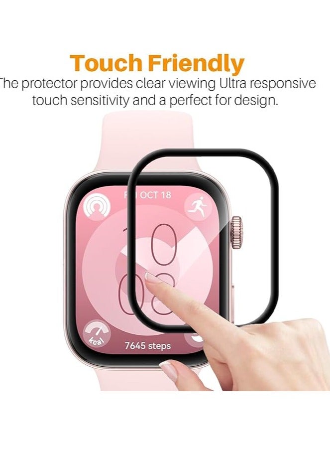 [3 قطع] واقي شاشة لساعة هواوي فيت 3، واقي شاشة ناعم مضاد للتوهج عالي الدقة من مادة TPU لساعة هواوي فيت 3 - Image 5