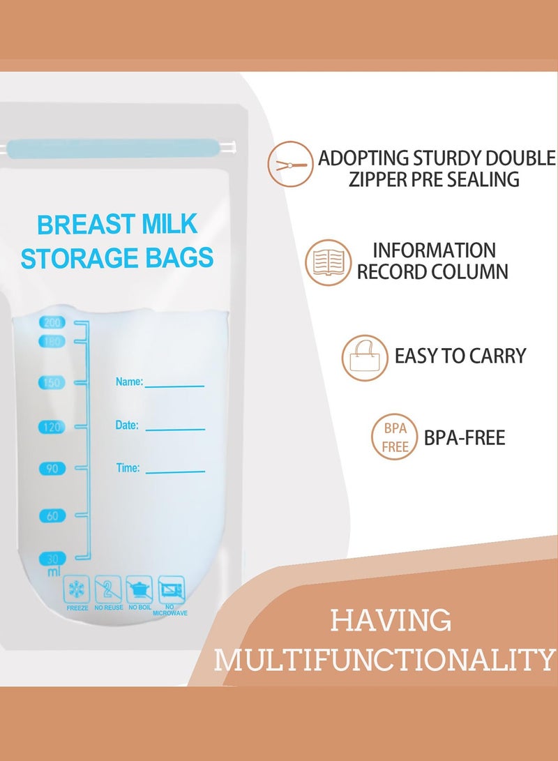 Bolivia's 50PCS Breast milk Storage Bag - Milk Bags for Breast milk for Feeding,Breast Milk Storage Containers for Fridge,Baby Essentials,Fast Freeze,Bpa-Free for Breastfeeding  - Image 2