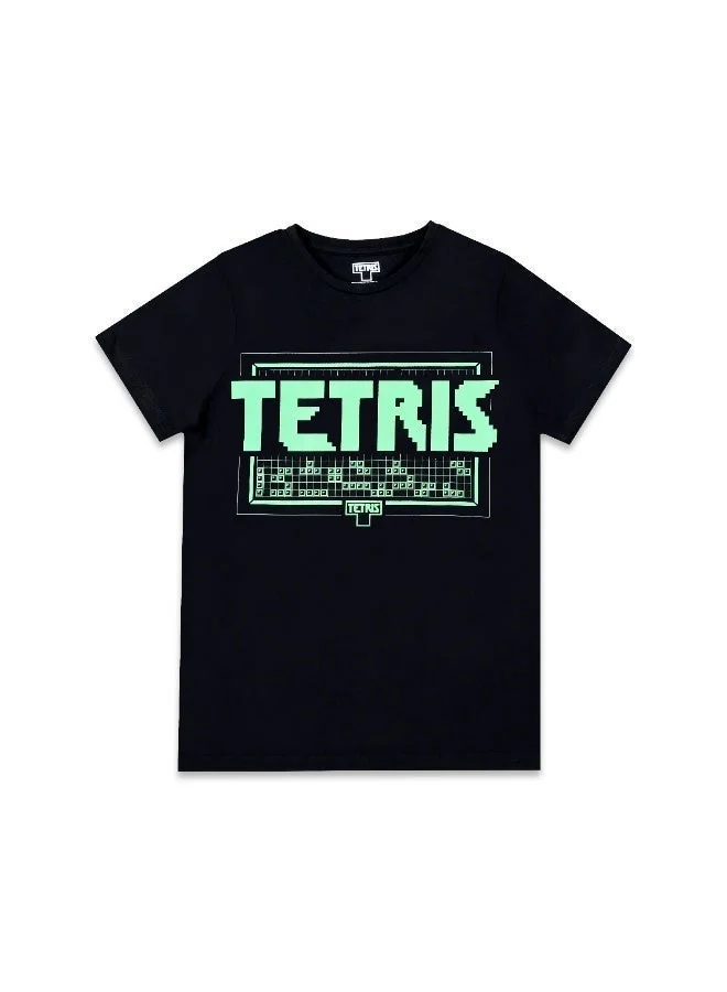 Trucare Tetris  Boy's Short Sleeve 100% Cotton T-Shirt