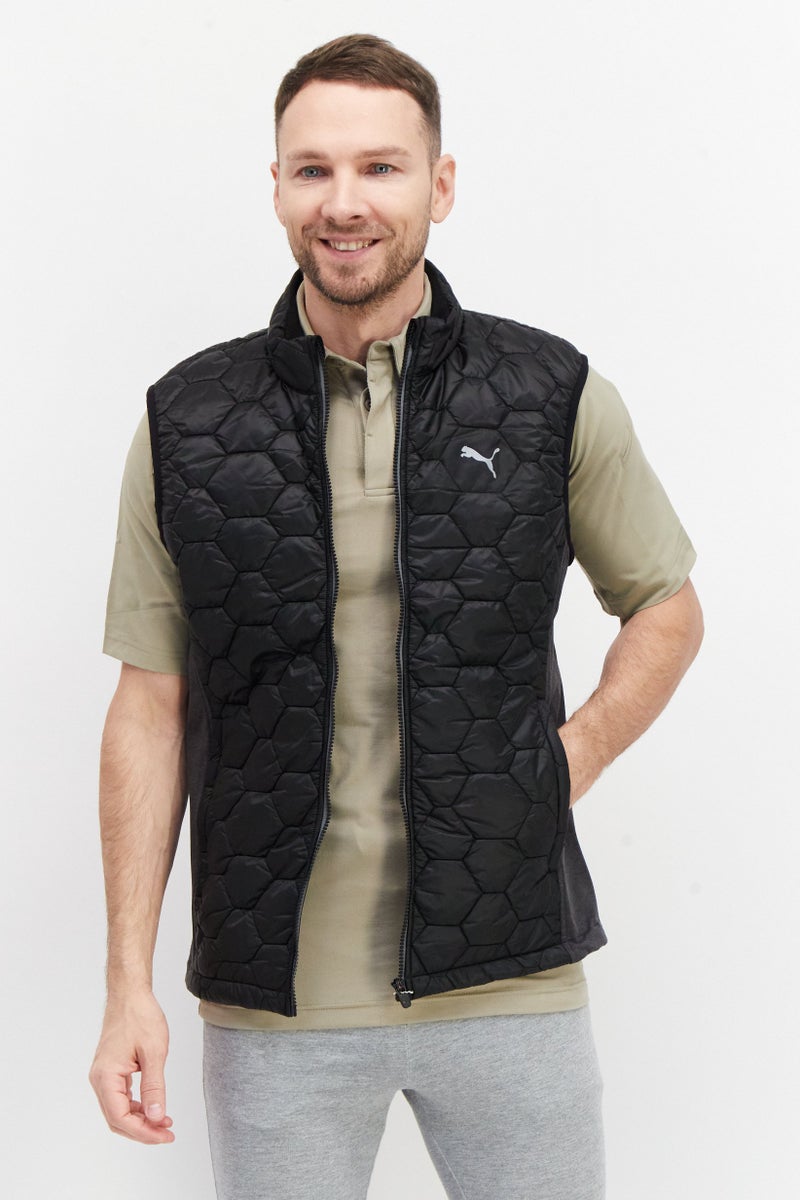 PUMA سترة سترة مبطنة رياضية للرجال من كلاودسبون، سوداء - Image 1