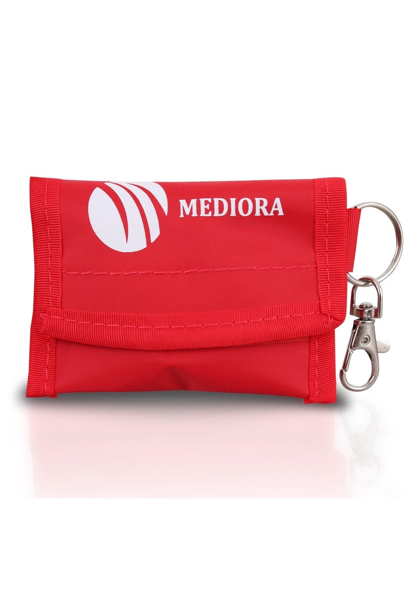 CPR Face Shield Mask with Keychain Emergency Bag