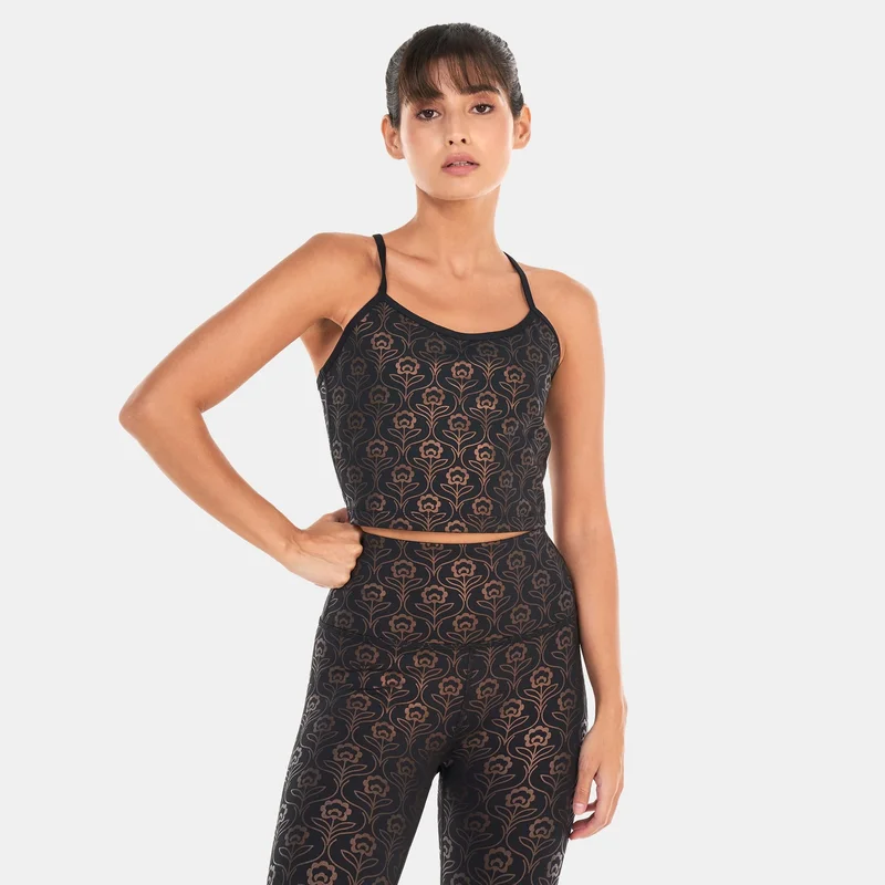 بيوند يوغا تيشيرت باورشاين نو ليميتس كروبد تانك للنساء