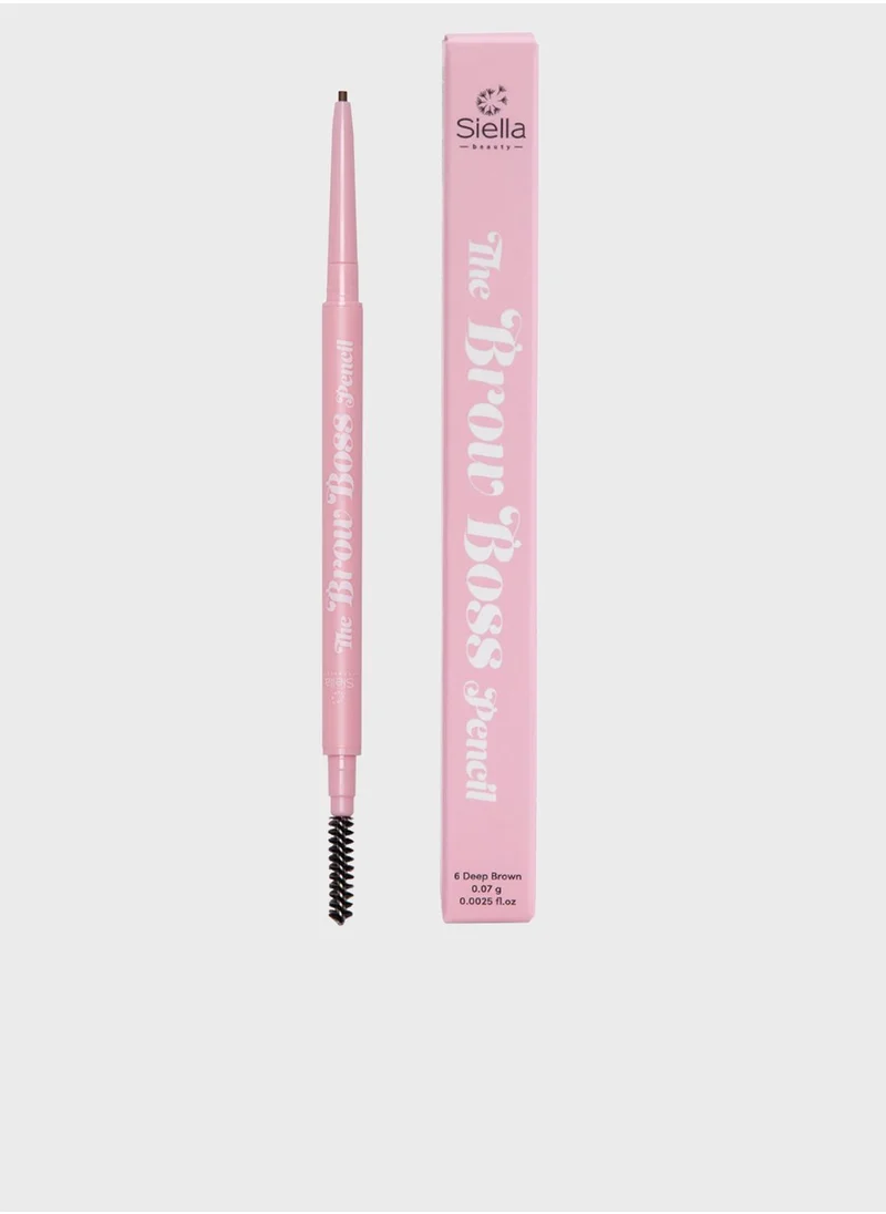 Siella Beauty The Brow Boss Pencil 6 Deep Brown