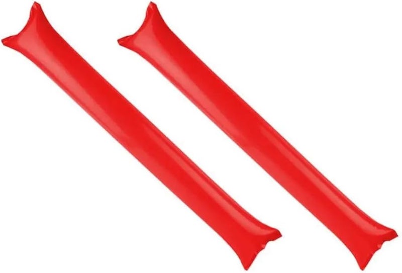 Red Thunder Sticks 80pcs Cheerleading Noisemakers for Basketball Football Sporting Events - Image 1