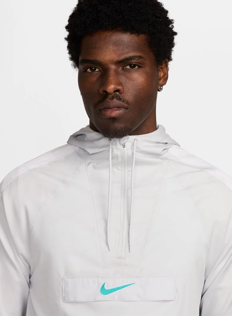 Nike photon dust/dynamic turquoise Repel Soccer Anorak Jacket for Men | Best Price UAE