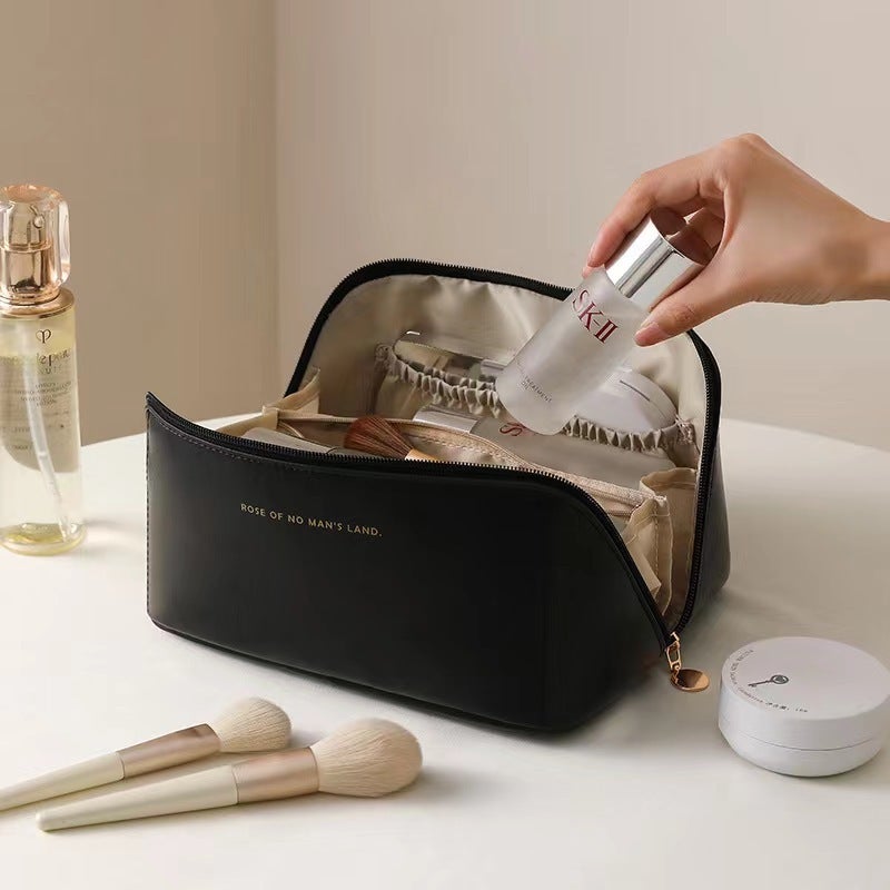Large-Capacity Trendy Accordion Pillow Makeup Bag Portable Travel Storage Toiletry Bag Waterproof - Image 1