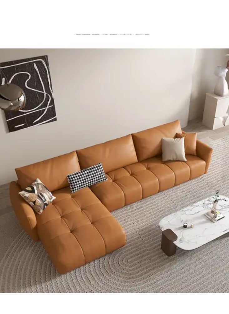 Comfynest - Modern Leather L Shape Sofa Set - Image 1