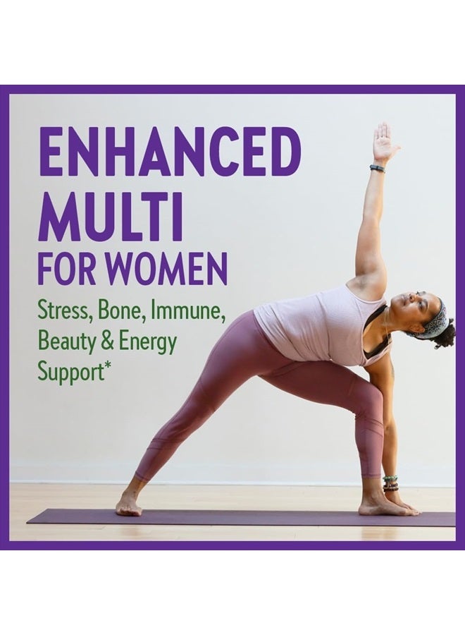 New Chapter Women's Multivitamin Advanced Formula for Stress, Bone, Immune, Beauty & Energy Support, Higher Levels of Whole-Food Fermented Essential Nutrients for Women + Iron + Vitamin D3, 72 Count - Image 2