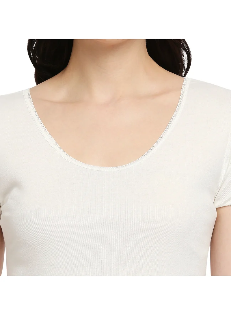 BYC WOMEN'S COTTON UNDERSHIRT (PACK OF 3) - IVORY
