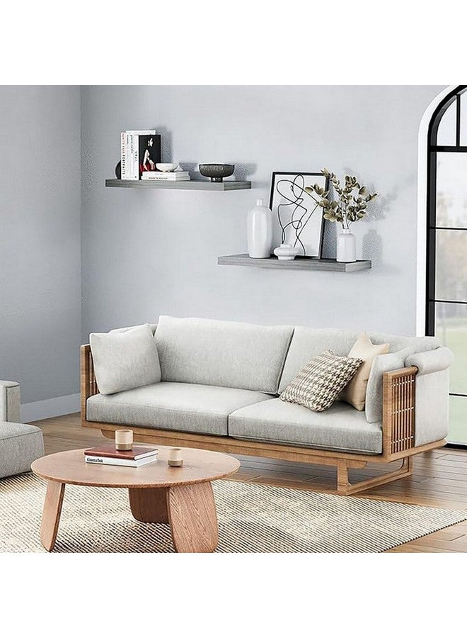 ACE Rectangular Wall Mounted Floating Shelf Oak Grey 91.44 x 20.32 cm 5047404 