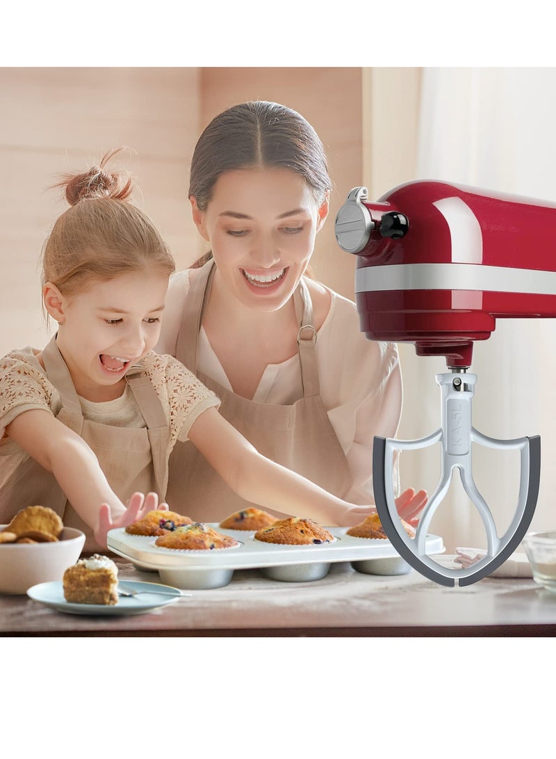 5-Quart Flex Edge Beater for KitchenAid Bowl-Lift Stand Mixer, Silicone Edge Kitchen Mixer Attachment, Replacement Beater Accessory for KitchenAid Mixers. - Image 2