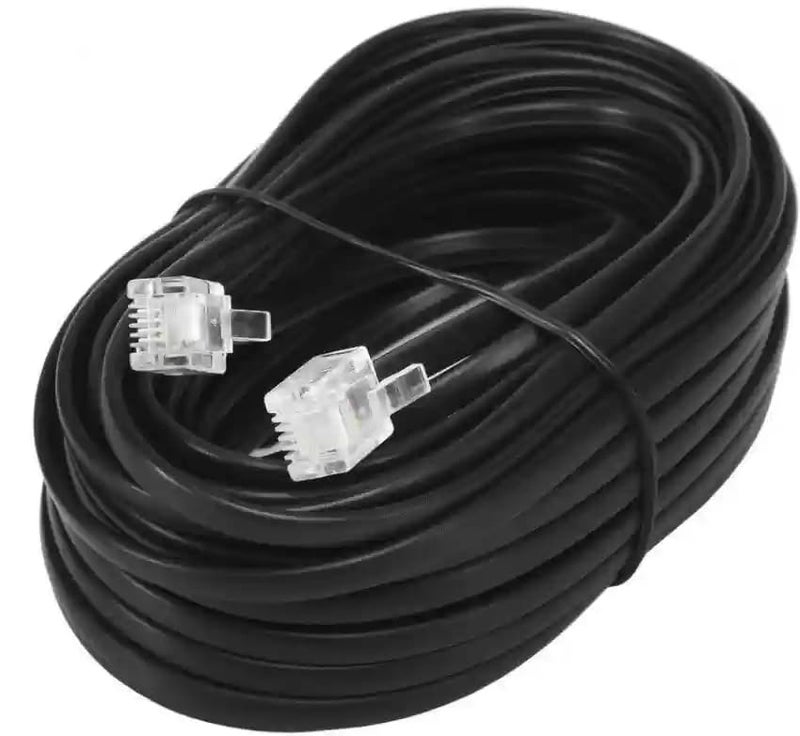 Expertronics Telephone Line Cord Telephone Extension Cord with RJ11 Connectors – Male to Male 2 Pin 1 Line for Landline Phone, Modem, Router or Fax Machine (5 Meter) - Image 4
