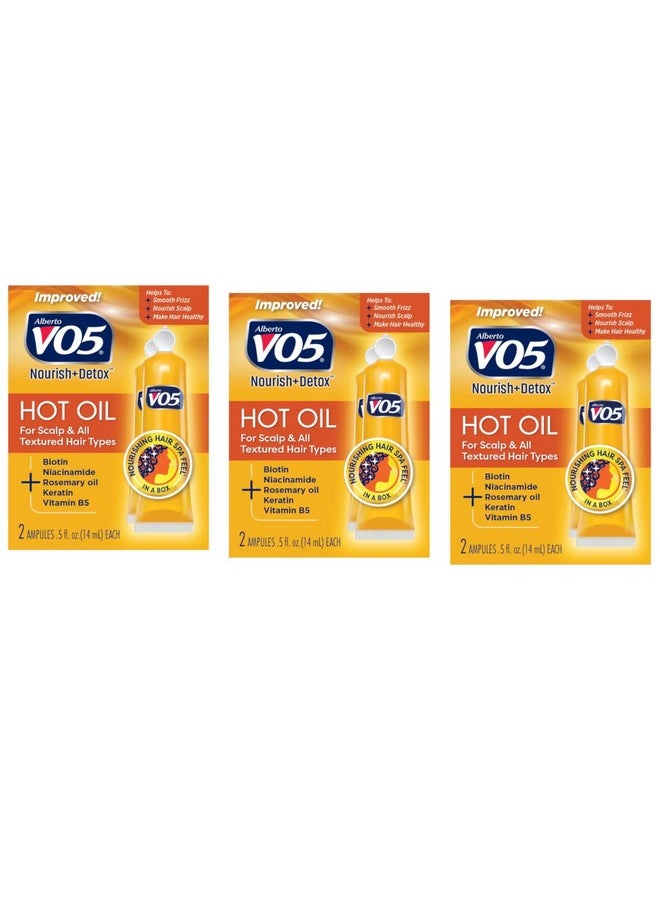 Alberto VO5 - Vo5 Hot Oil Therapy Treatment 2 Count 0.5 Ounce (14ml) (3 Pack) - Image 1