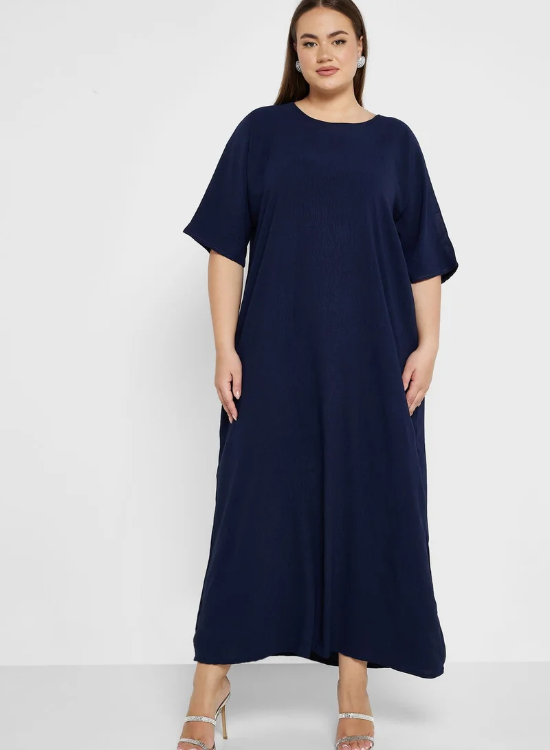 Khizana Embellished Detail Abaya With Inner & Sheila