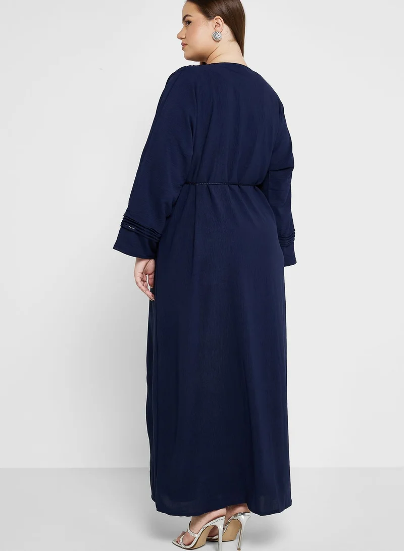 Khizana Embellished Detail Abaya With Inner & Sheila