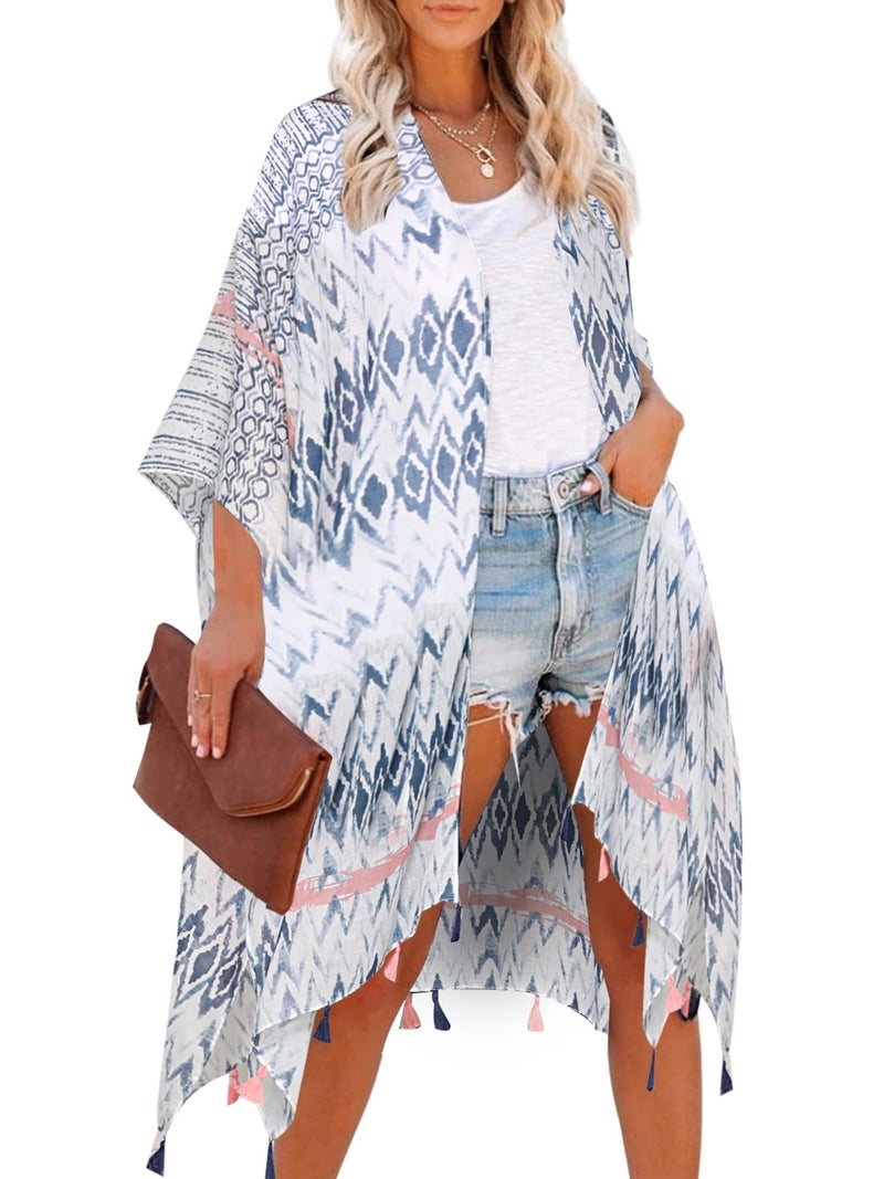 Moss Rose Women Summer Bikini Kimono Bathing Suit Cover Ups for Swimwear - Image 1
