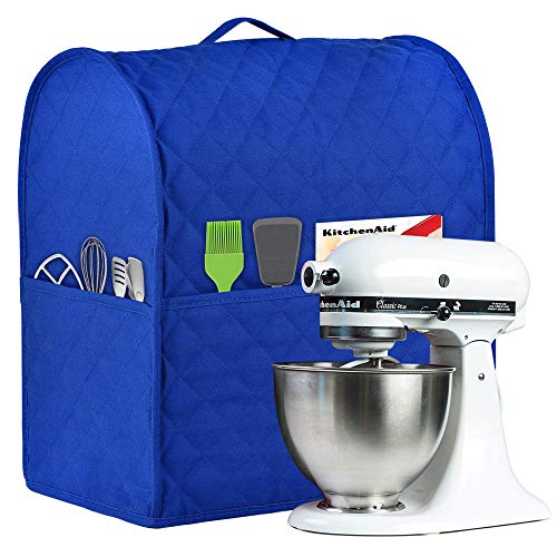 NALAN Stand Mixer Cover compatible with Kitchenaid Mixer, Fits All Tilt Head & Bowl Lift Models,Pure Cottot,Fine, Soft, Not Easy to Fade, Not Easy To Pilling. (Fits for 4.5-Quart and All 5-Quart, Blue) - Image 1