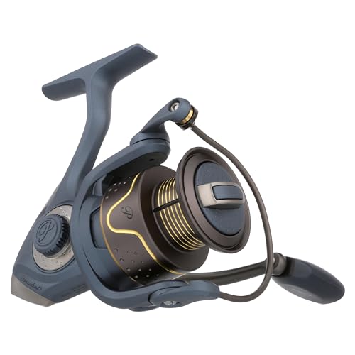 Pflueger President Spinning Fishing Reel, Size 35, 10 Stainless Steel Ball Bearing System, Sealed Oil Felt Front Drag, Lightweight Graphite Construction - Image 3
