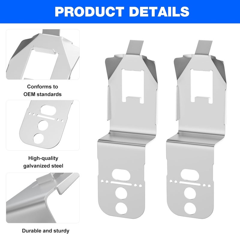 Yooank Dishwasher Mounting Bracket 00628371 for Bosch Dishwasher Side Mount Bracket SHP65TL5UC, SHPM78W56N, SHX45P05UC, 628371, 00619985-2 Pack - Image 2