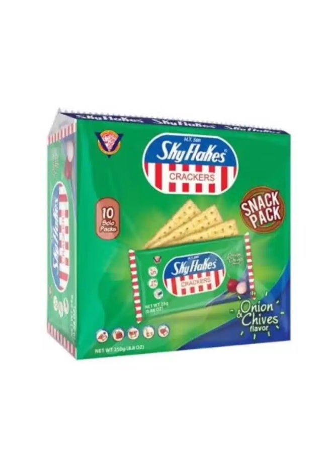 M.Y San Sky Flakes M.Y San Sky Flakes Crackers With Onion And Chives Flavor- 250gms