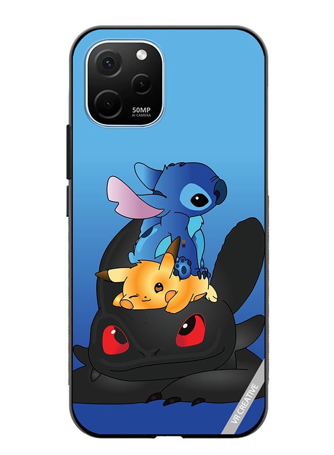 VR CREATIVE Protective Case Cover For Huawei Enjoy 50z Cartoon Mix Design Multicolour - Image 1