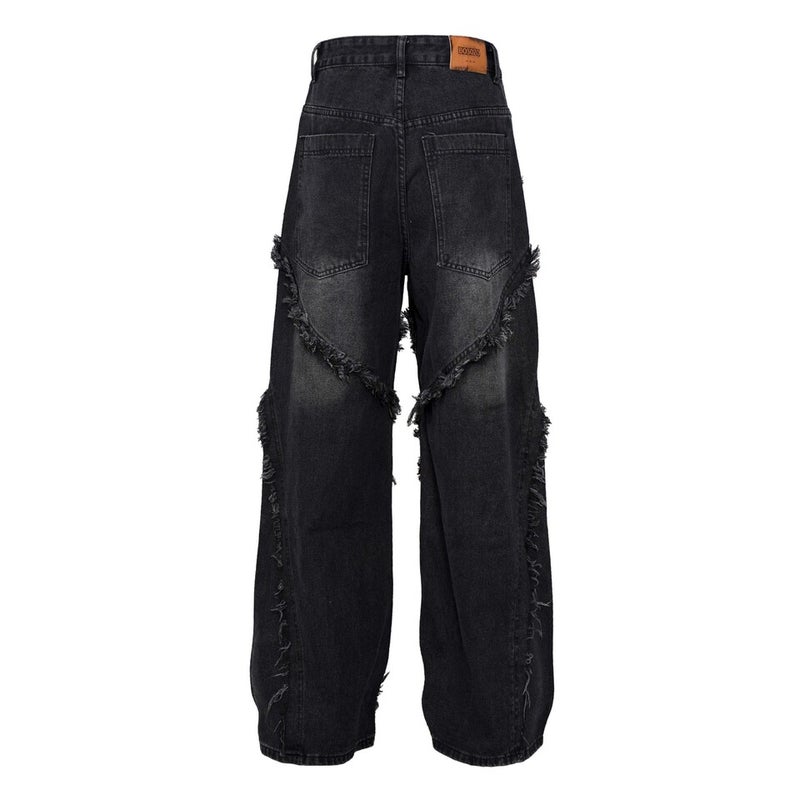 Unisex Classic Denim Jeans Loose Fit Daily Outdoor Wear - Image 3