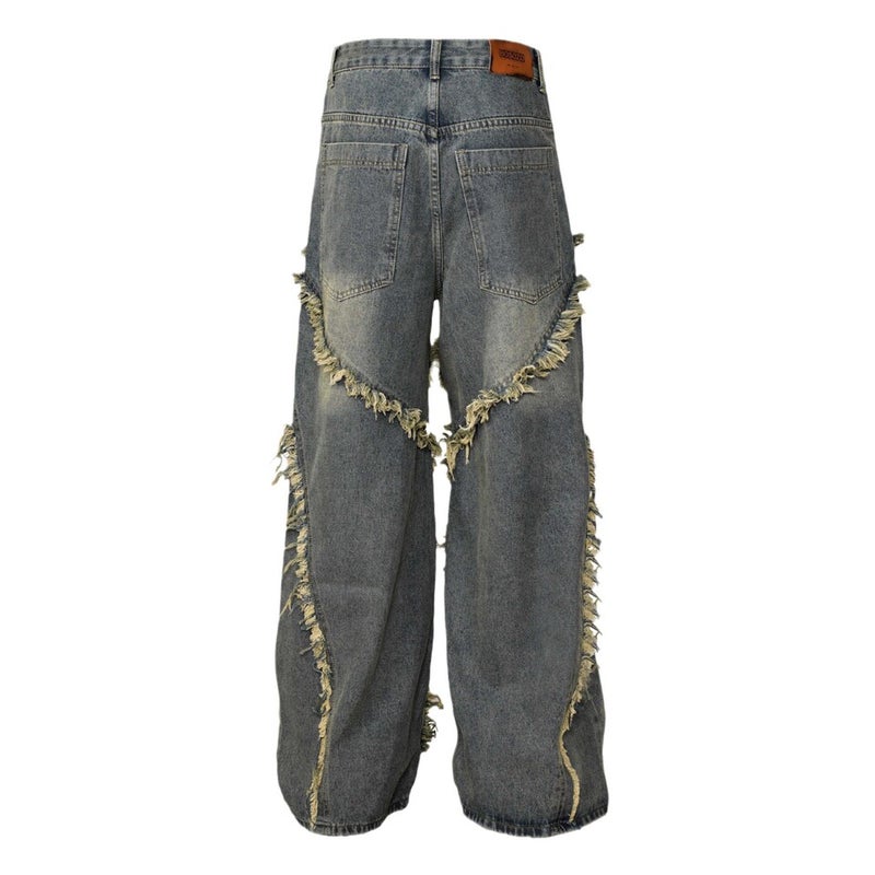 Unisex Classic Denim Jeans Loose Fit Daily Outdoor Wear - Image 4