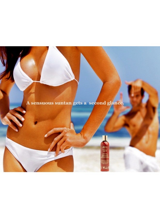 bronzo sensuale Spf 8 Sunscreen Deep Golden Tanning Organic Carrot Lotion 8.5 Ounces  - Image 4