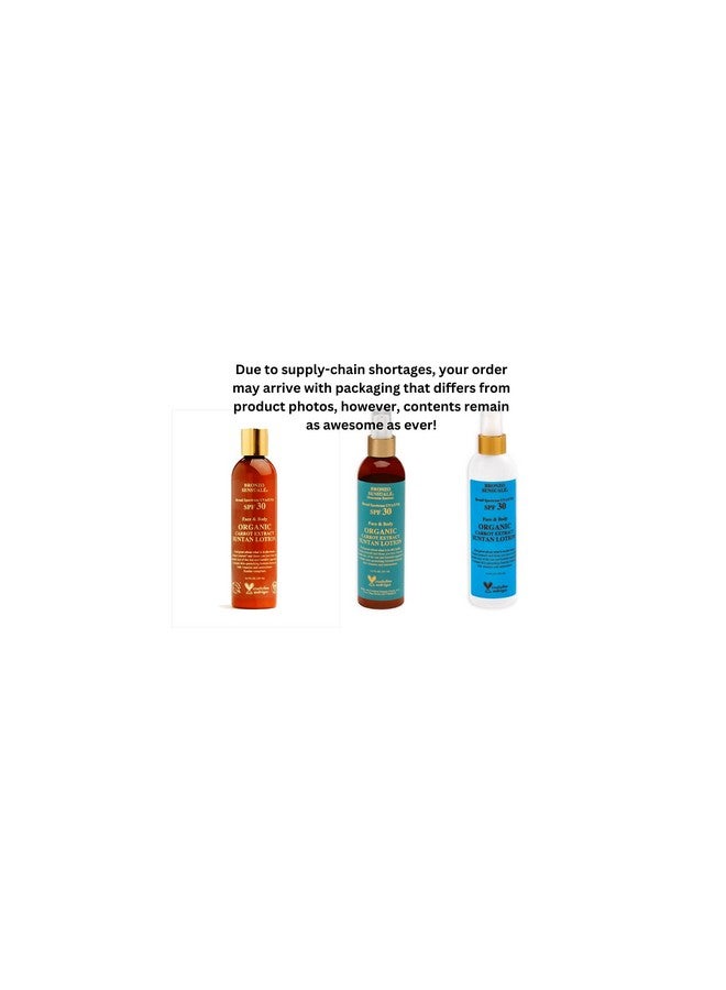 bronzo sensuale Spf 8 Sunscreen Deep Golden Tanning Organic Carrot Lotion 8.5 Ounces  - Image 3